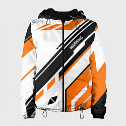 Куртка с капюшоном женская CS:GO Asiimov P90 Style, цвет: 3D-черный