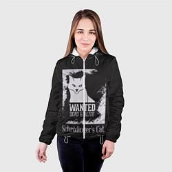 Куртка с капюшоном женская Wanted Cat, цвет: 3D-белый — фото 2
