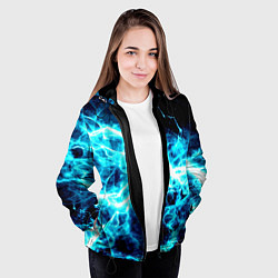 Куртка с капюшоном женская Energy, цвет: 3D-черный — фото 2