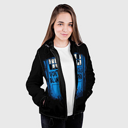 Куртка с капюшоном женская Будка доктора, цвет: 3D-черный — фото 2