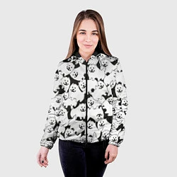 Куртка с капюшоном женская Undertale Annoying dog, цвет: 3D-черный — фото 2