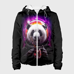 Куртка с капюшоном женская Panda Cosmonaut, цвет: 3D-белый