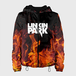 Куртка с капюшоном женская Linkin Park: Hell Flame, цвет: 3D-черный
