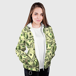 Куртка с капюшоном женская Benjamin Franklin, цвет: 3D-белый — фото 2