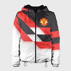 Куртка с капюшоном женская Manchester United: Stipe, цвет: 3D-черный
