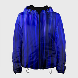 Куртка с капюшоном женская Синее пламя, цвет: 3D-черный