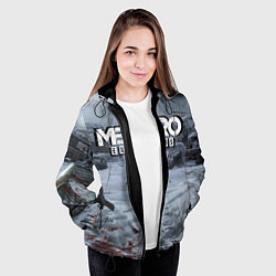 Куртка с капюшоном женская Metro Exodus, цвет: 3D-черный — фото 2