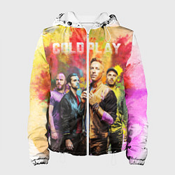 Куртка с капюшоном женская Coldplay, цвет: 3D-белый