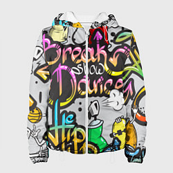 Куртка с капюшоном женская Break Show Dance, цвет: 3D-белый