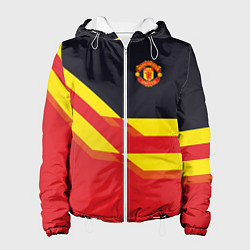 Куртка с капюшоном женская Man United FC: Red style, цвет: 3D-белый