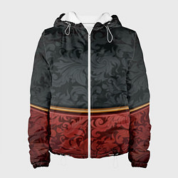 Женская куртка Узоры Black and Red