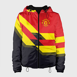 Куртка с капюшоном женская Man UTD FC: Black style, цвет: 3D-черный