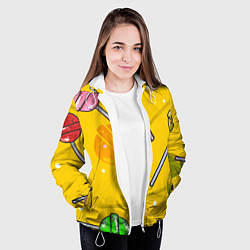 Куртка с капюшоном женская Чупа-Чупс, цвет: 3D-белый — фото 2