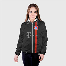 Куртка с капюшоном женская Bayern FC: Black 2018, цвет: 3D-белый — фото 2