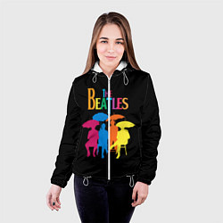 Куртка с капюшоном женская The Beatles: Colour Rain, цвет: 3D-белый — фото 2