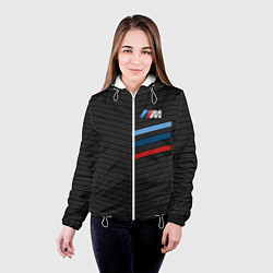 Куртка с капюшоном женская BMW: M Tricolor Sport, цвет: 3D-белый — фото 2