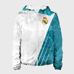 Куртка с капюшоном женская FC Real Madrid: Abstract, цвет: 3D-белый