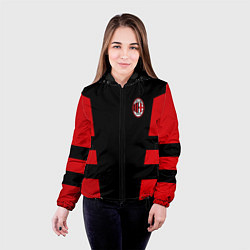 Куртка с капюшоном женская АC Milan: Black Sport, цвет: 3D-черный — фото 2