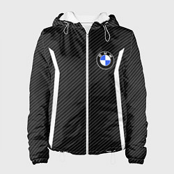 Куртка с капюшоном женская BMW CARBON БМВ КАРБОН, цвет: 3D-белый