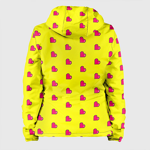 Женская куртка 8 bit yellow love / 3D-Черный – фото 2