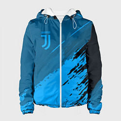 Куртка с капюшоном женская FC Juventus: Blue Original, цвет: 3D-белый