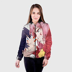 Куртка с капюшоном женская Darling in the FranXX, цвет: 3D-черный — фото 2