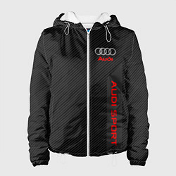 Куртка с капюшоном женская Audi: Sport Line, цвет: 3D-белый