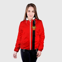Куртка с капюшоном женская Советский Союз, цвет: 3D-белый — фото 2