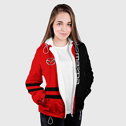 Куртка с капюшоном женская Mazda R&B, цвет: 3D-белый — фото 2