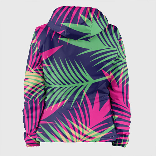 Женская куртка Неоновые пальмы / 3D-Черный – фото 2