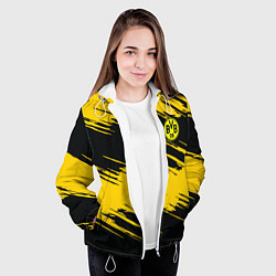 Куртка с капюшоном женская BVB 09: Yellow Breaks, цвет: 3D-белый — фото 2
