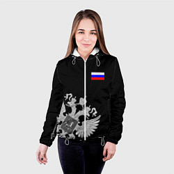 Куртка с капюшоном женская Russia: Black Collection, цвет: 3D-белый — фото 2
