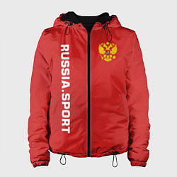 Куртка с капюшоном женская Russia Sport, цвет: 3D-черный