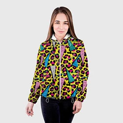 Куртка с капюшоном женская 80s Leopard, цвет: 3D-белый — фото 2