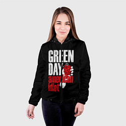 Куртка с капюшоном женская Green Day: American Idiot, цвет: 3D-черный — фото 2