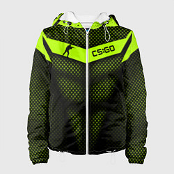Куртка с капюшоном женская CS:GO Carbon Form, цвет: 3D-белый