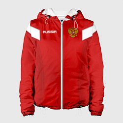 Куртка с капюшоном женская Сборная России, цвет: 3D-белый