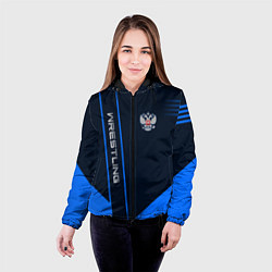 Куртка с капюшоном женская Wrestling: Russia Style, цвет: 3D-черный — фото 2