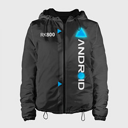 Куртка с капюшоном женская RK800 Android, цвет: 3D-черный