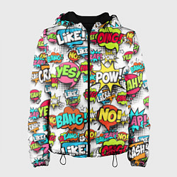 Куртка с капюшоном женская Pop art Fashion, цвет: 3D-черный