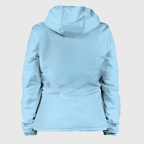 Женская куртка Голубая заливка / 3D-Черный – фото 2