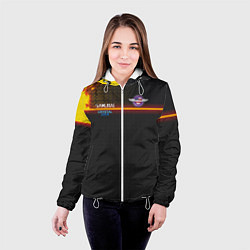 Куртка с капюшоном женская Cyberpunk 2077: Crystal Jork, цвет: 3D-белый — фото 2