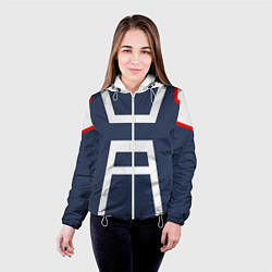 Куртка с капюшоном женская MHA U A SCHOOL, цвет: 3D-белый — фото 2