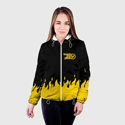 Куртка с капюшоном женская 21 Pilots: Yellow Fire, цвет: 3D-белый — фото 2