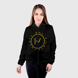 Куртка с капюшоном женская 21 Pilots: Light Logo, цвет: 3D-черный — фото 2