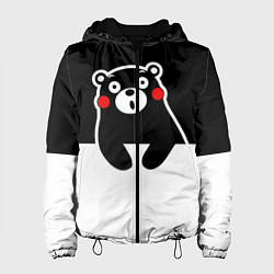 Куртка с капюшоном женская Kumamon Surprised, цвет: 3D-черный
