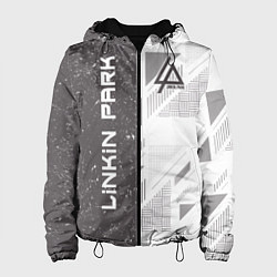 Куртка с капюшоном женская Linkin Park: Grey Form, цвет: 3D-черный