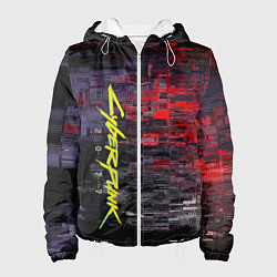 Куртка с капюшоном женская Cyberpunk 2077, цвет: 3D-белый