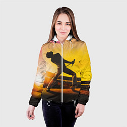 Куртка с капюшоном женская Bohemian Rhapsody, цвет: 3D-белый — фото 2