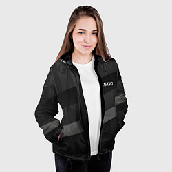 Куртка с капюшоном женская CS:GO Graphite, цвет: 3D-черный — фото 2